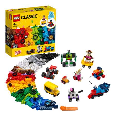 Конструктор LEGO Classic Кубики и колёса блочный
