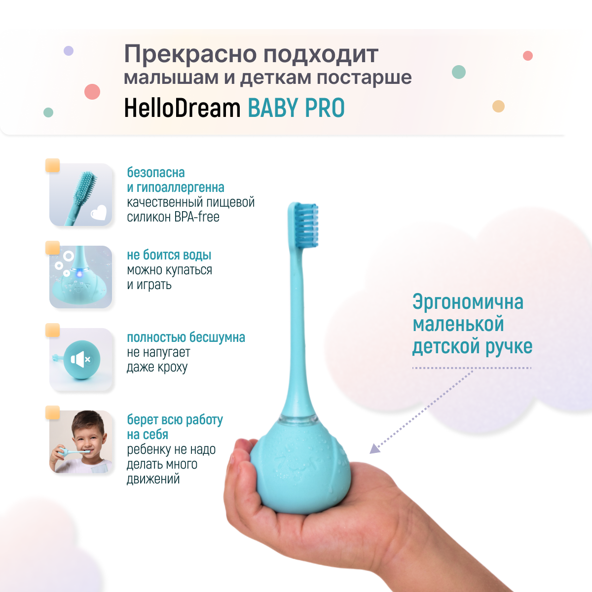 Зубная щетка электрическая HelloDream - фото 3