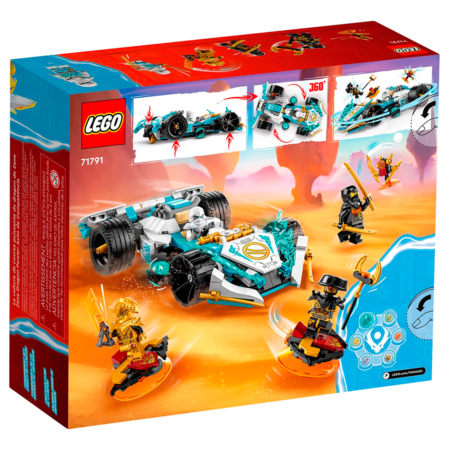 Конструктор LEGO NINJAGO Сила дракона Зейна - машина - фото 9