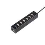 Разветвитель REXANT USB на 7 портов черный