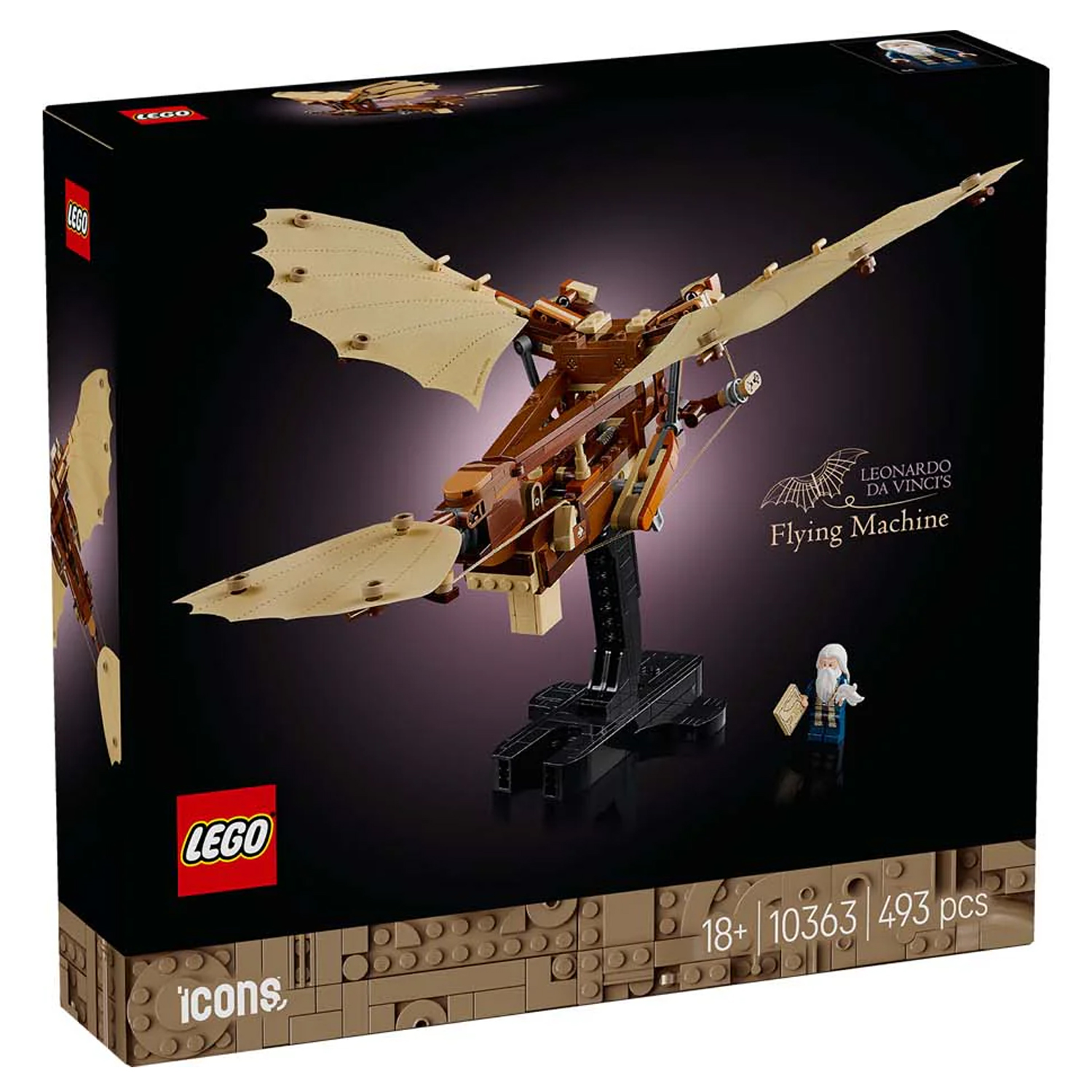 Конструктор LEGO Icons Летающая машина Да Винчи блочный - фото 10
