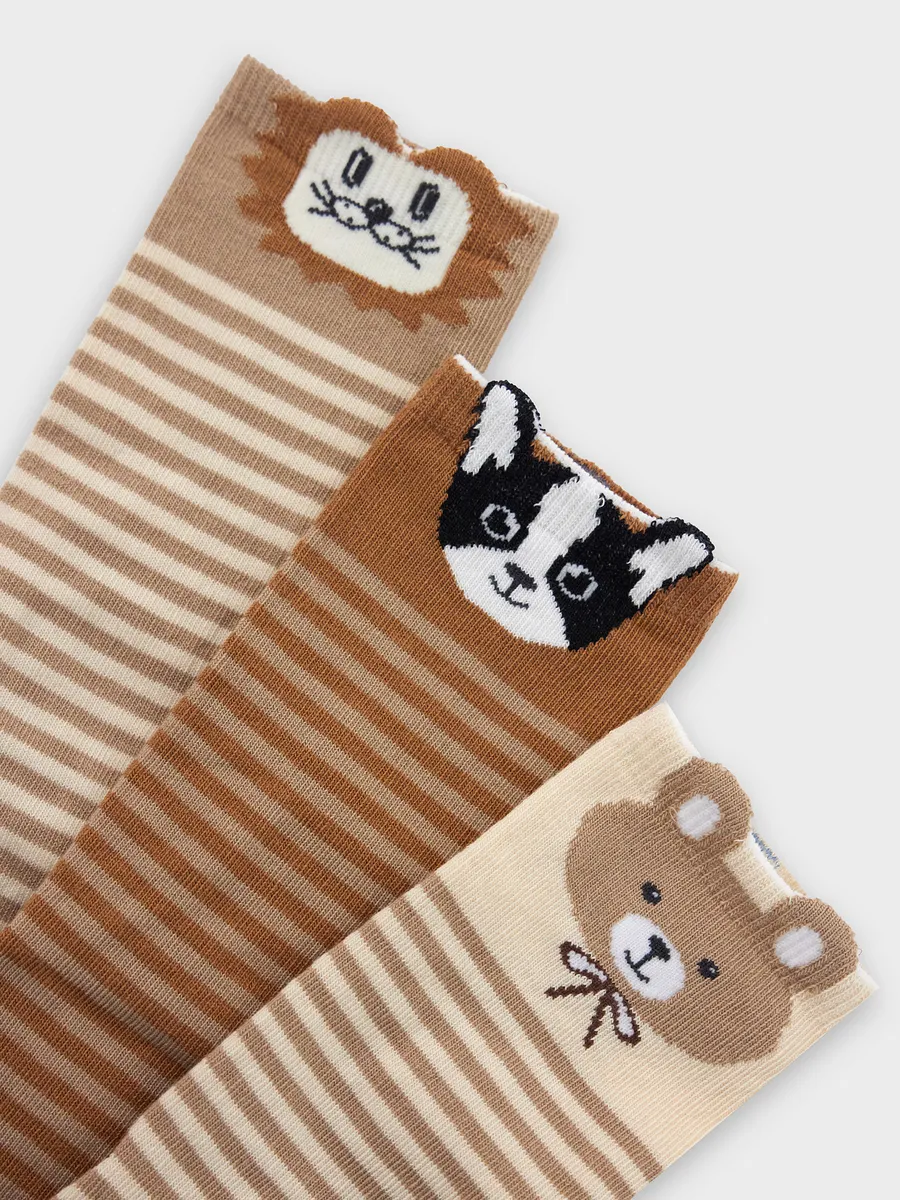 Носки 3 пары Mark Formelle (Марк Формэль) 430A-2929/капучино /св.коричневый /нюдовый - фото 7