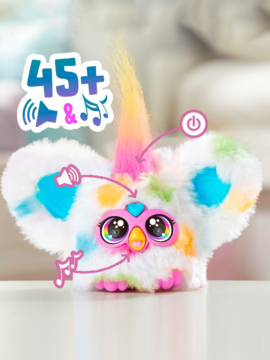 Мягкая игрушка Furby Ферби F1613 брелок Loo-Lay - фото 3