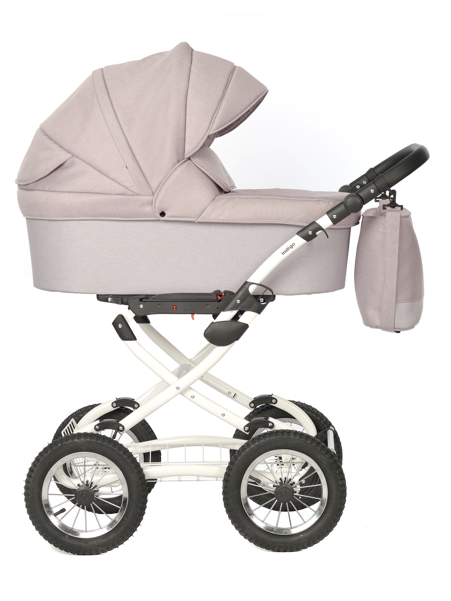 Коляска 2в1 Indigo Barbara Classic 07 розовый - фото 2