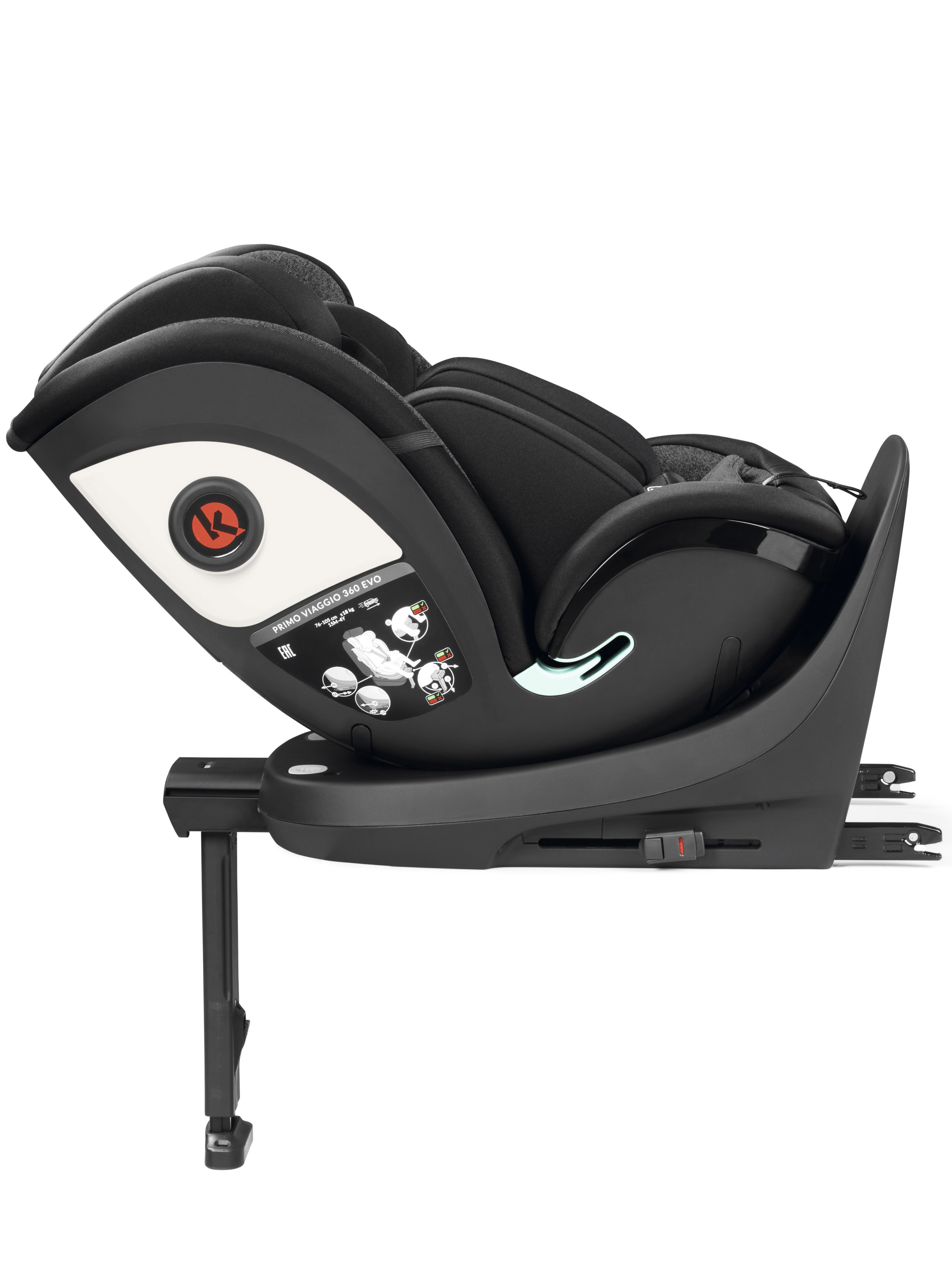 Автокресло Peg-Perego 360 Evo Isofix 0+/1/2/3 (0-36 кг) серый - фото 7