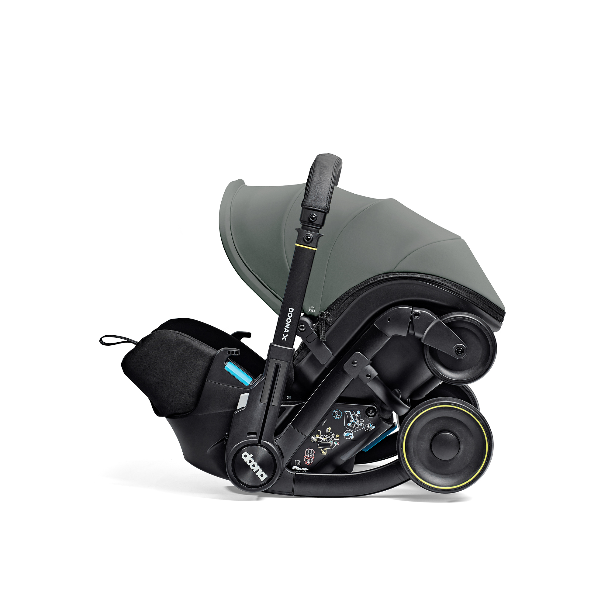 Автокресло Doona Doona X, цвет: Slate Green Isofix 0 (0 -13 кг) серый - фото 18