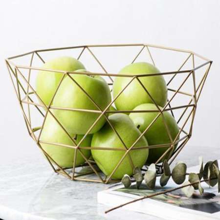 Фруктовница ZDK Kitchen Fruit цвет золотой 270х270х155 мм