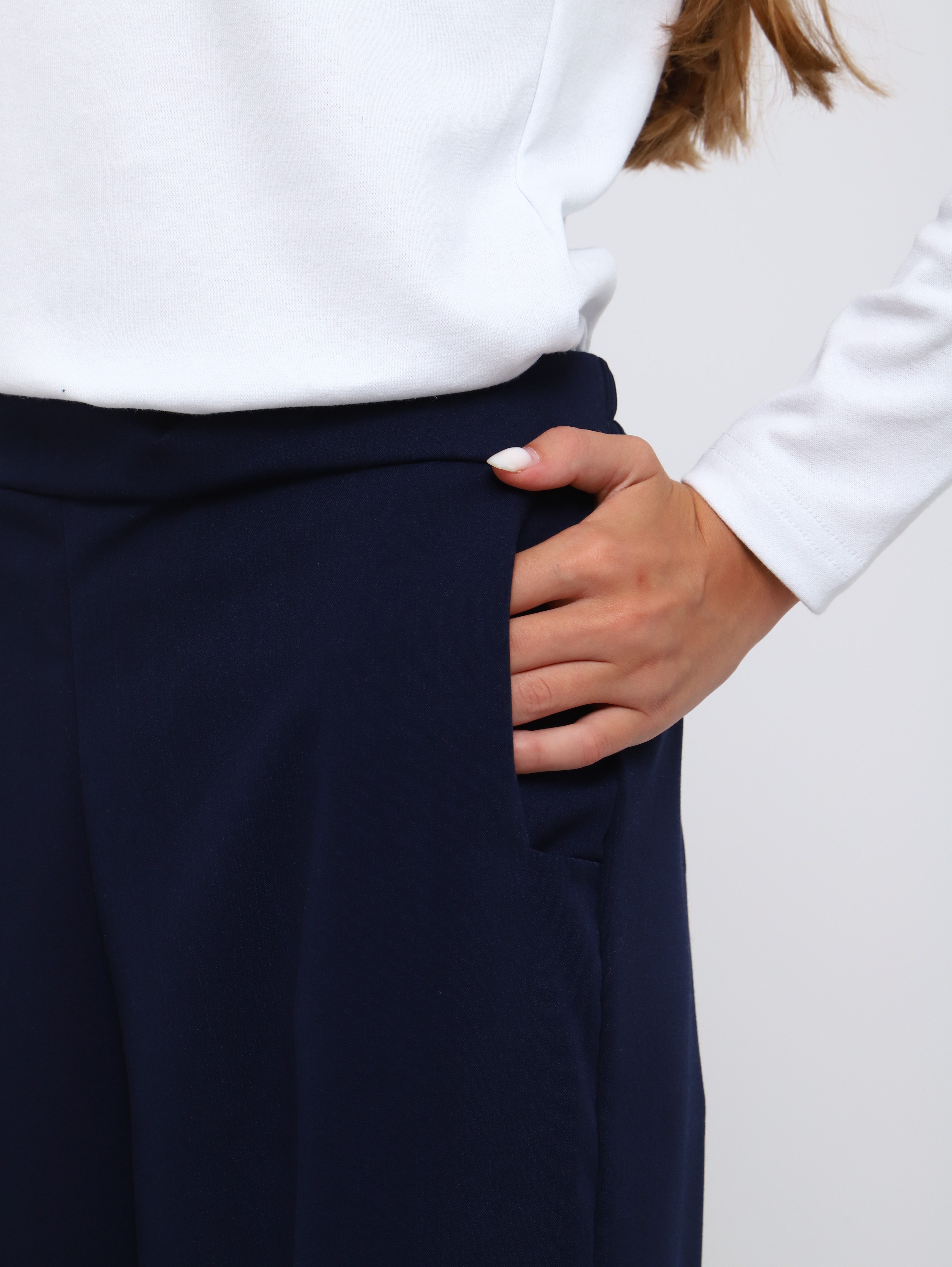 Брюки ЛАДОШКИ Брюки Алиса темно-синий - фото 12