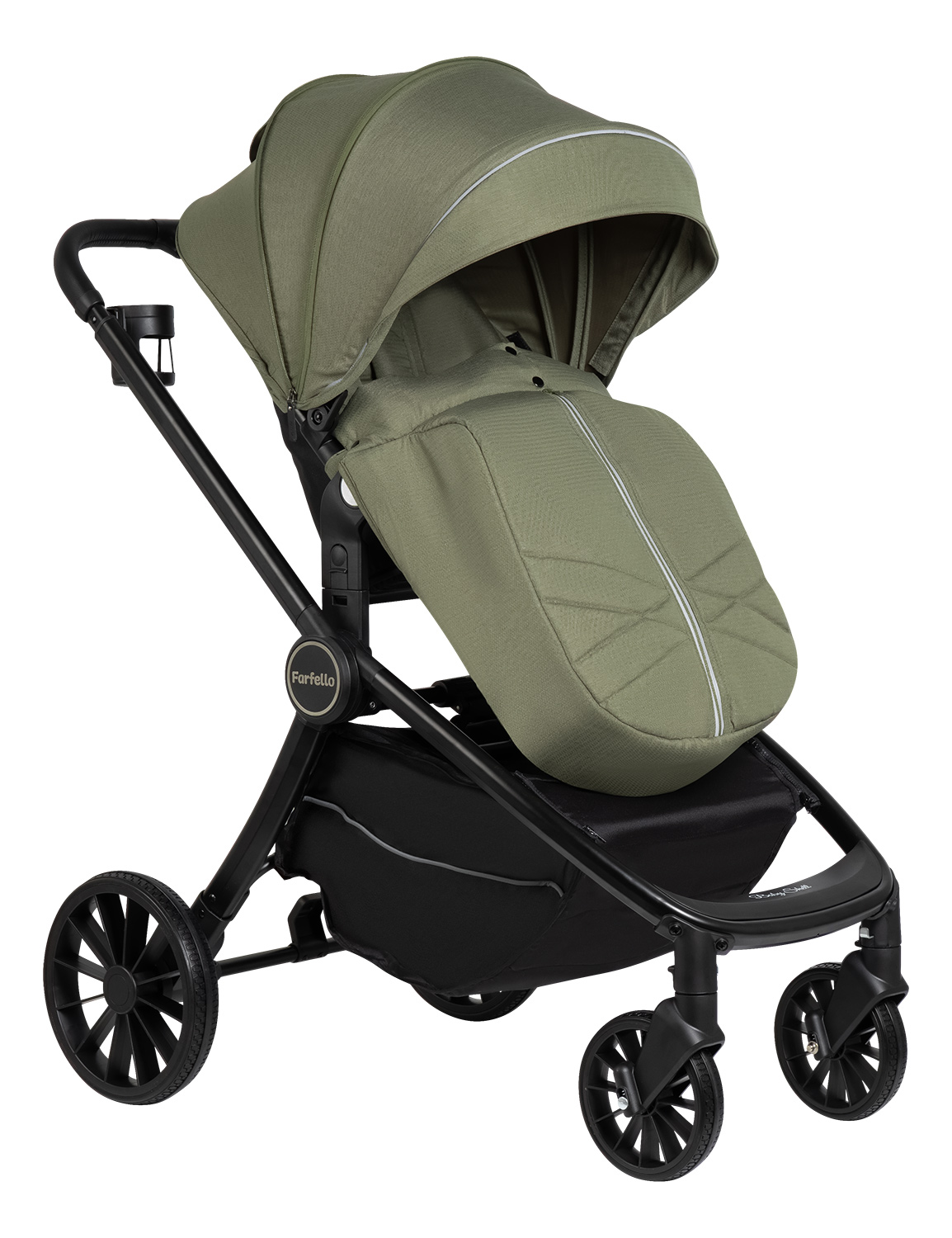 Коляска 3в1 Farfello Baby shell хаки - фото 19