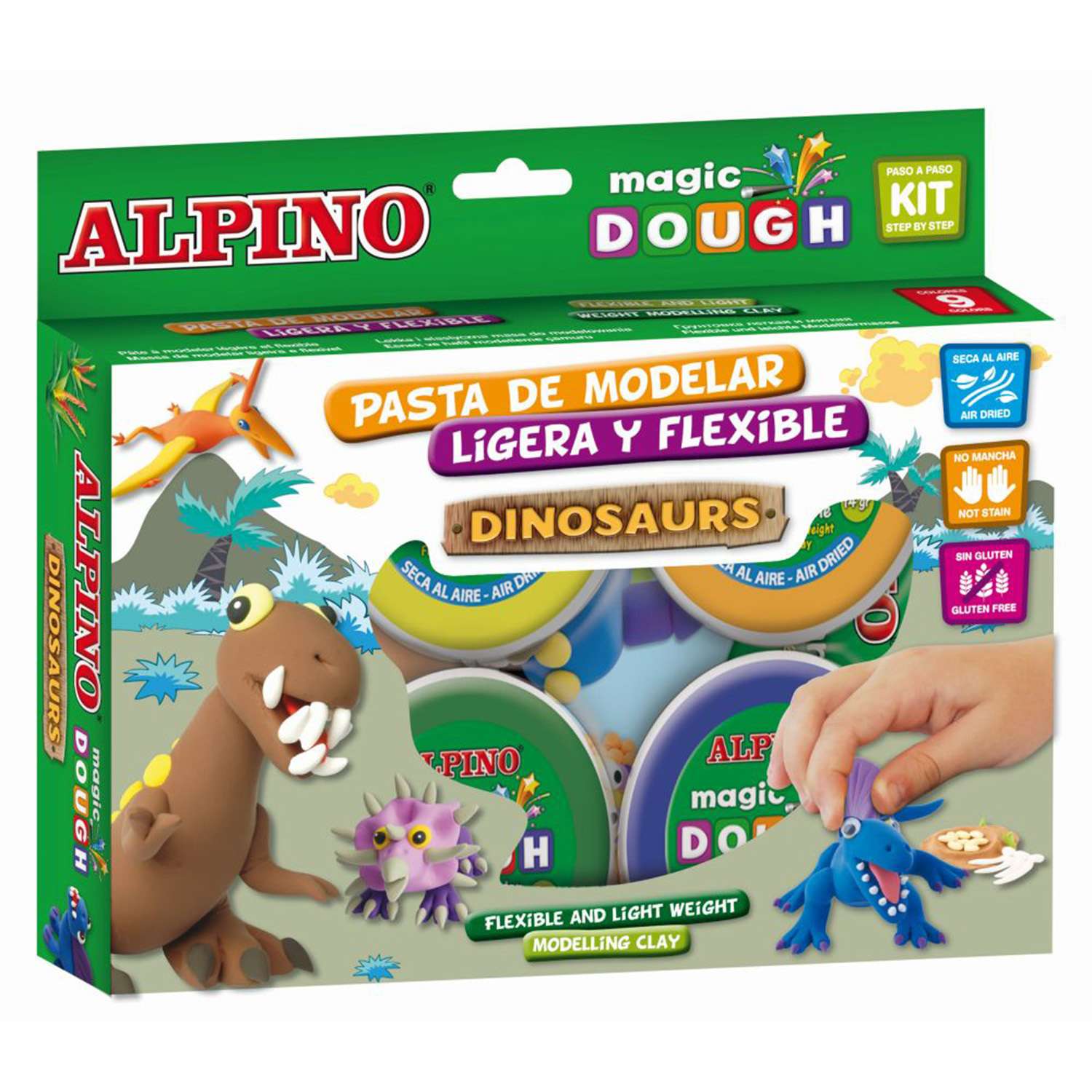 Тесто-пластилин ALPINO 6 цв. - фото 1