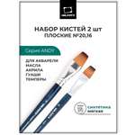 Кисть Малевичъ 2 шт. (синтетика)