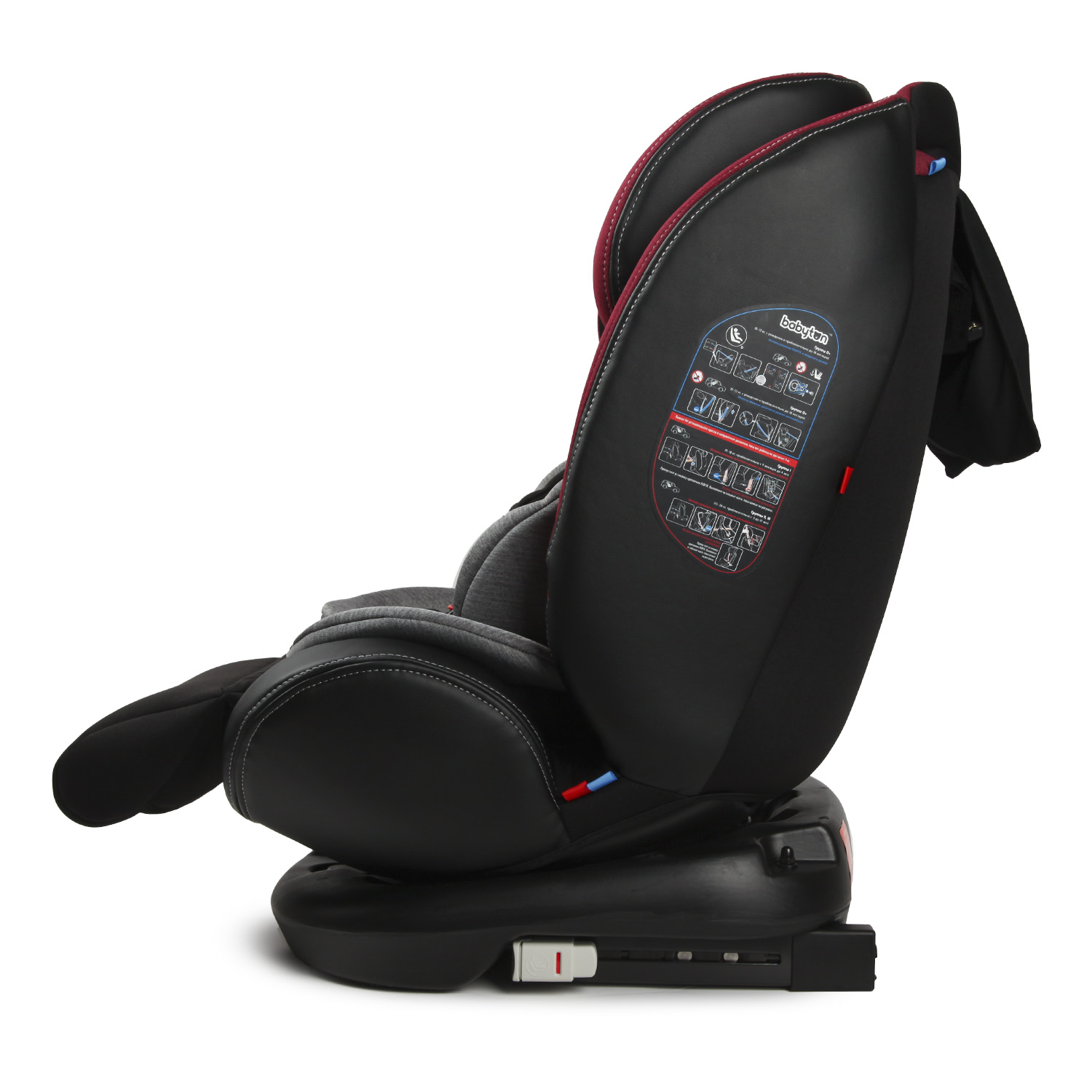 Автокресло Babyton Multi-Stage Black-Red Isofix 0+/1/2/3 (0-36 кг) - фото 15