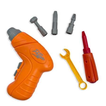 Конструктор SHARKTOYS электрическим шуруповертом 3D блочный