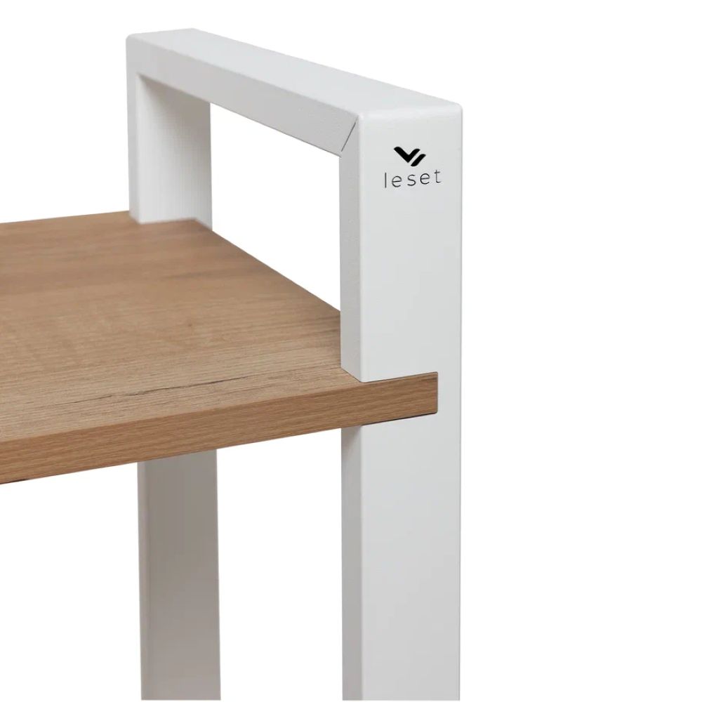 Стеллаж Leset Стилвуд 124 Белый/Дуб крафт золотой - фото 6