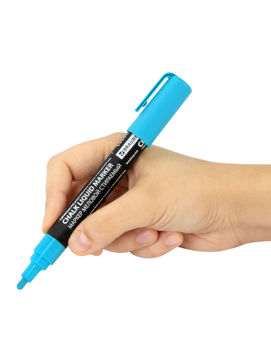 Маркеры Brauberg меловые 8 шт. - фото 11