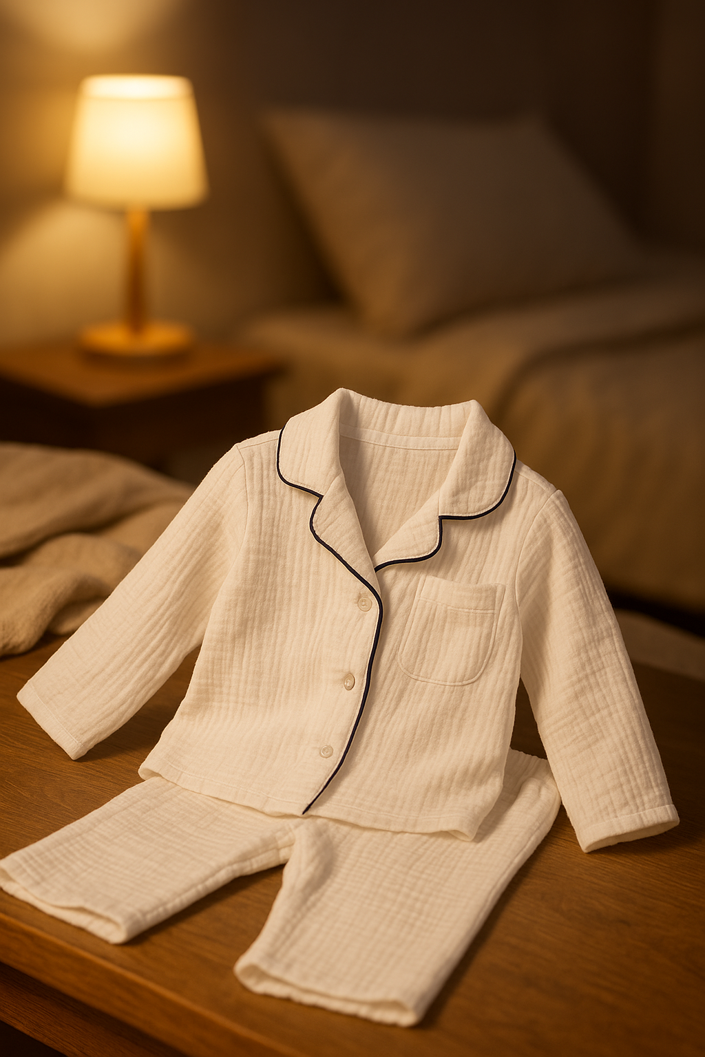 Пижама КВАРК лук пижама-муслин-горчица - фото 10