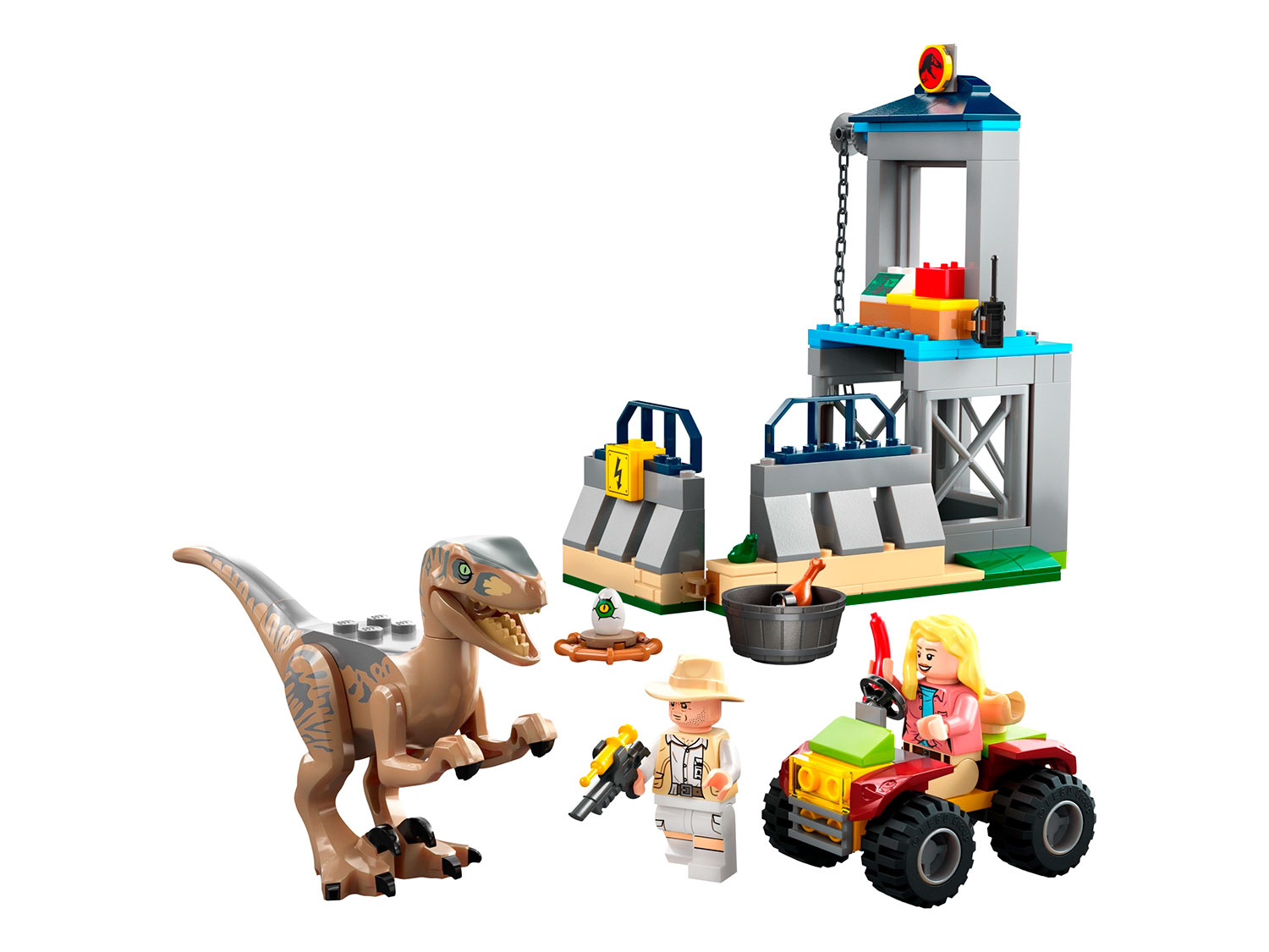 Конструктор LEGO Jurassic World Побег Велоцираптора блочный - фото 3