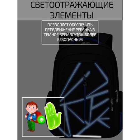 Ранец Evoline 1-EVO-bluegeom-45