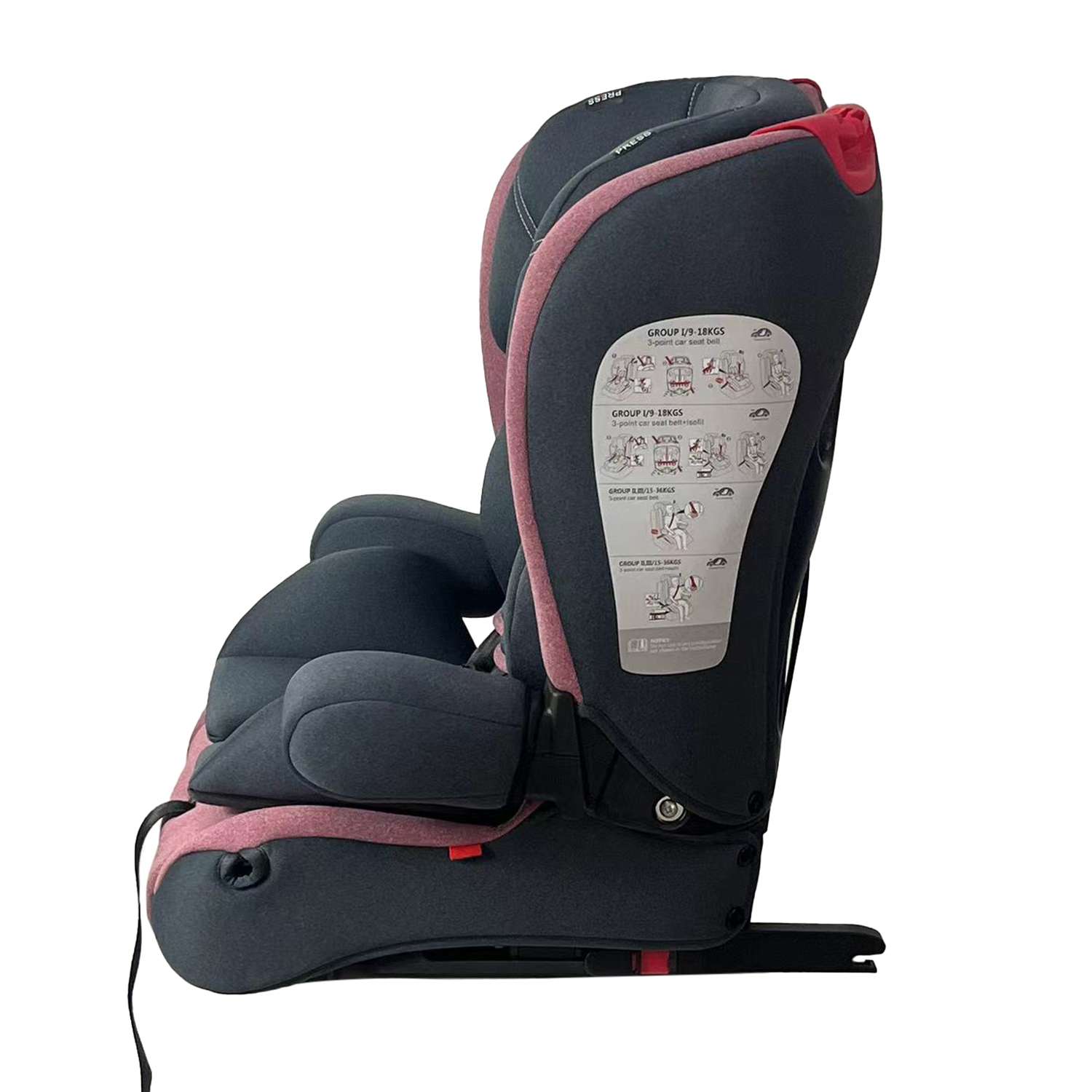 Автокресло Babyton Maverick Red Isofix 1/2/3 (9-36 кг) - фото 24