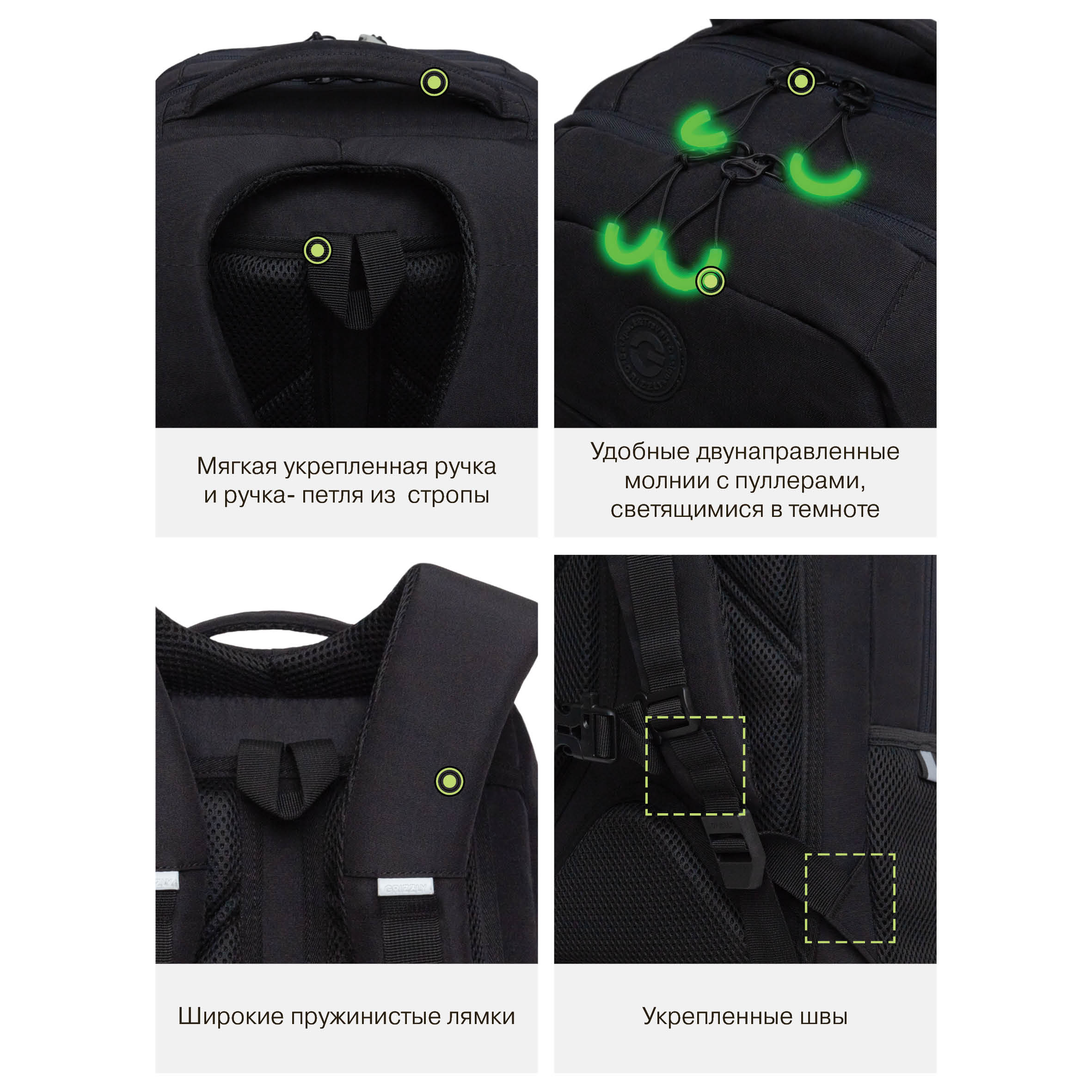 Рюкзак Grizzly Улыбка - фото 11