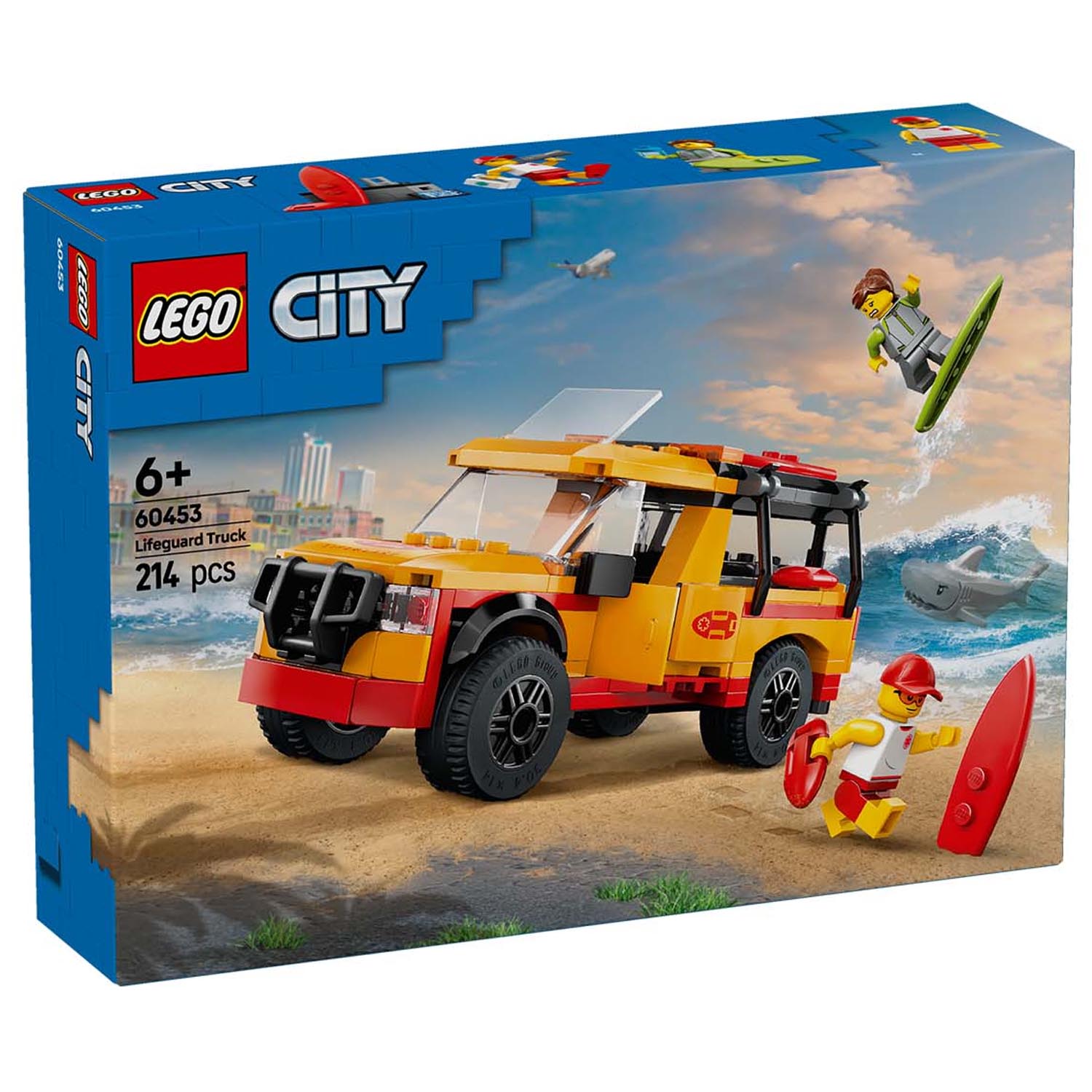 Конструктор LEGO City Пляжный Спасательный грузовик 214 дет. - фото 6