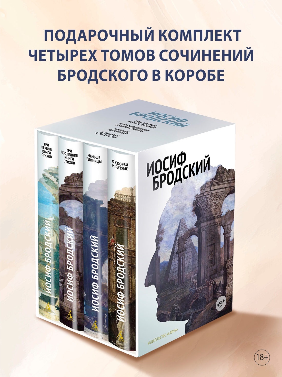 Книга АЗБУКА The Big Book. Бродский И. Стих. Проза. Соб. соч. в 4-х томах (комплект в футл.) - фото 2