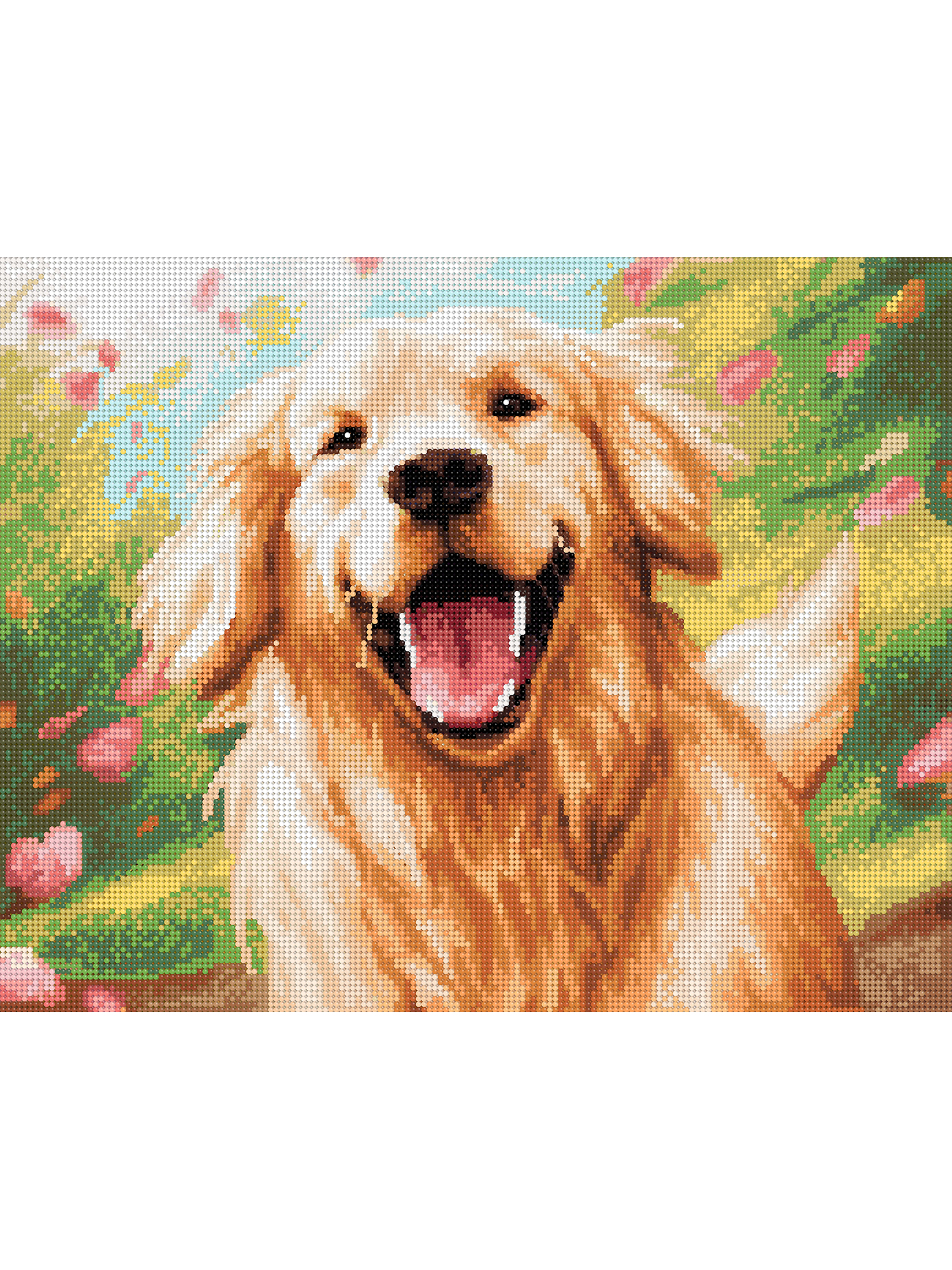 Алмазная мозаика Art on Canvas Радостный пёс в ассортименте - фото 2