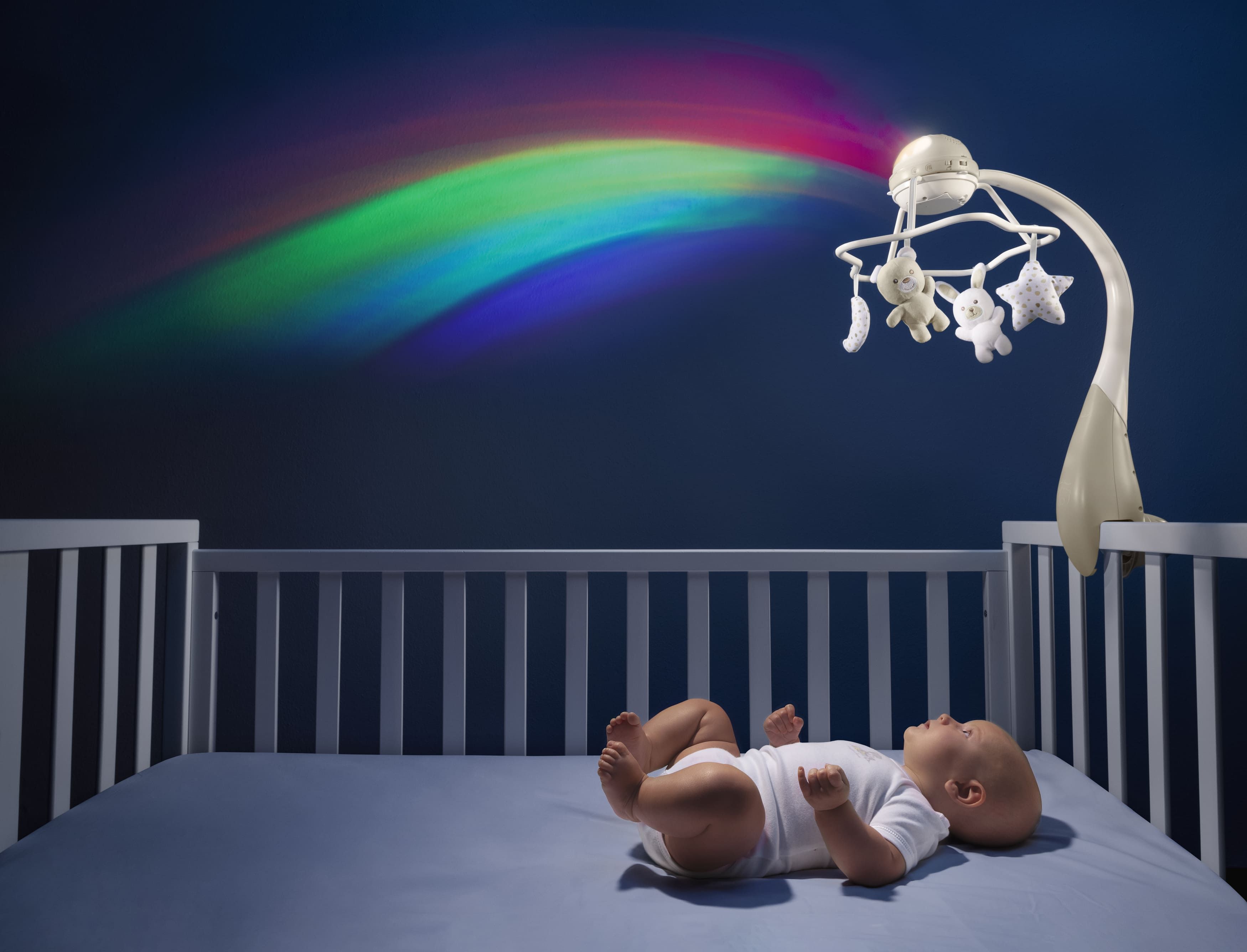 Мобиль Chicco Радуга 3 в 1 бежевый - фото 12