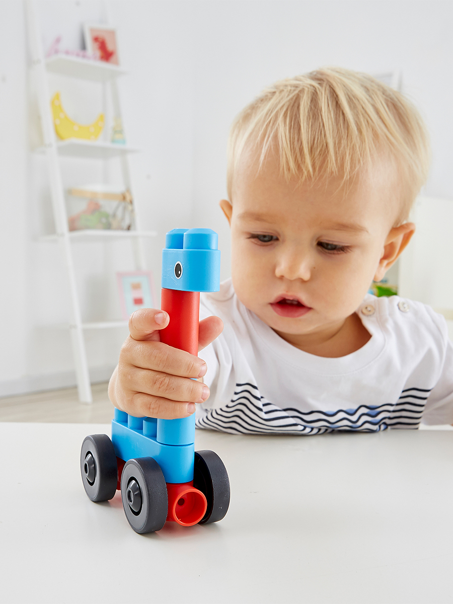 Конструктор Hape Автомобиль и существа из мини-блоков 6 дет. - фото 2