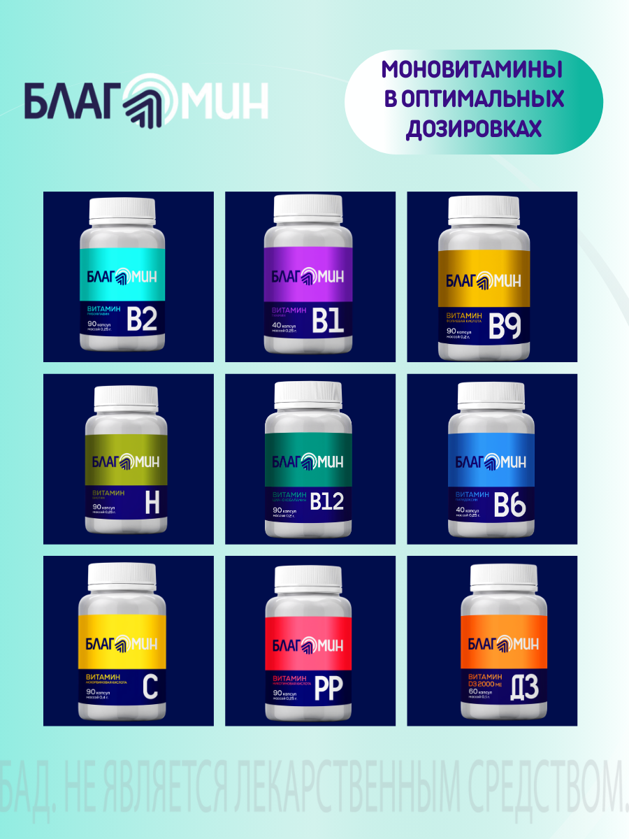 БАД Благомакс Витамин В12 цианокобаламин капсулы массой 0,2г №90 - фото 13