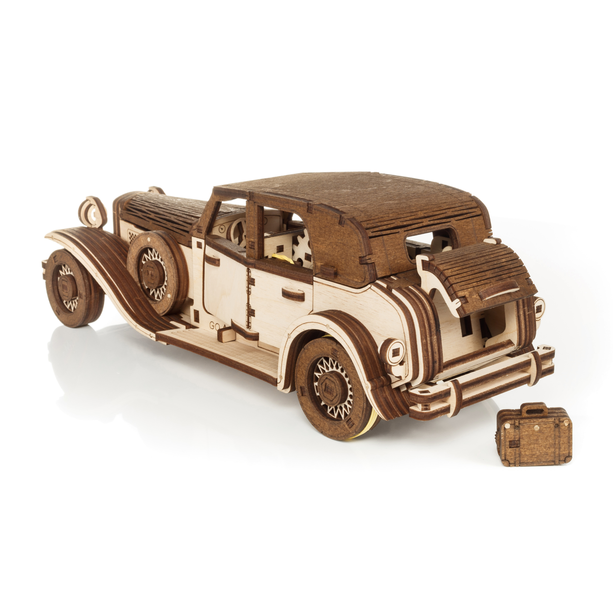 Конструктор Eco Wood Art Фердинанд Ретро деревянный 278 дет. - фото 7