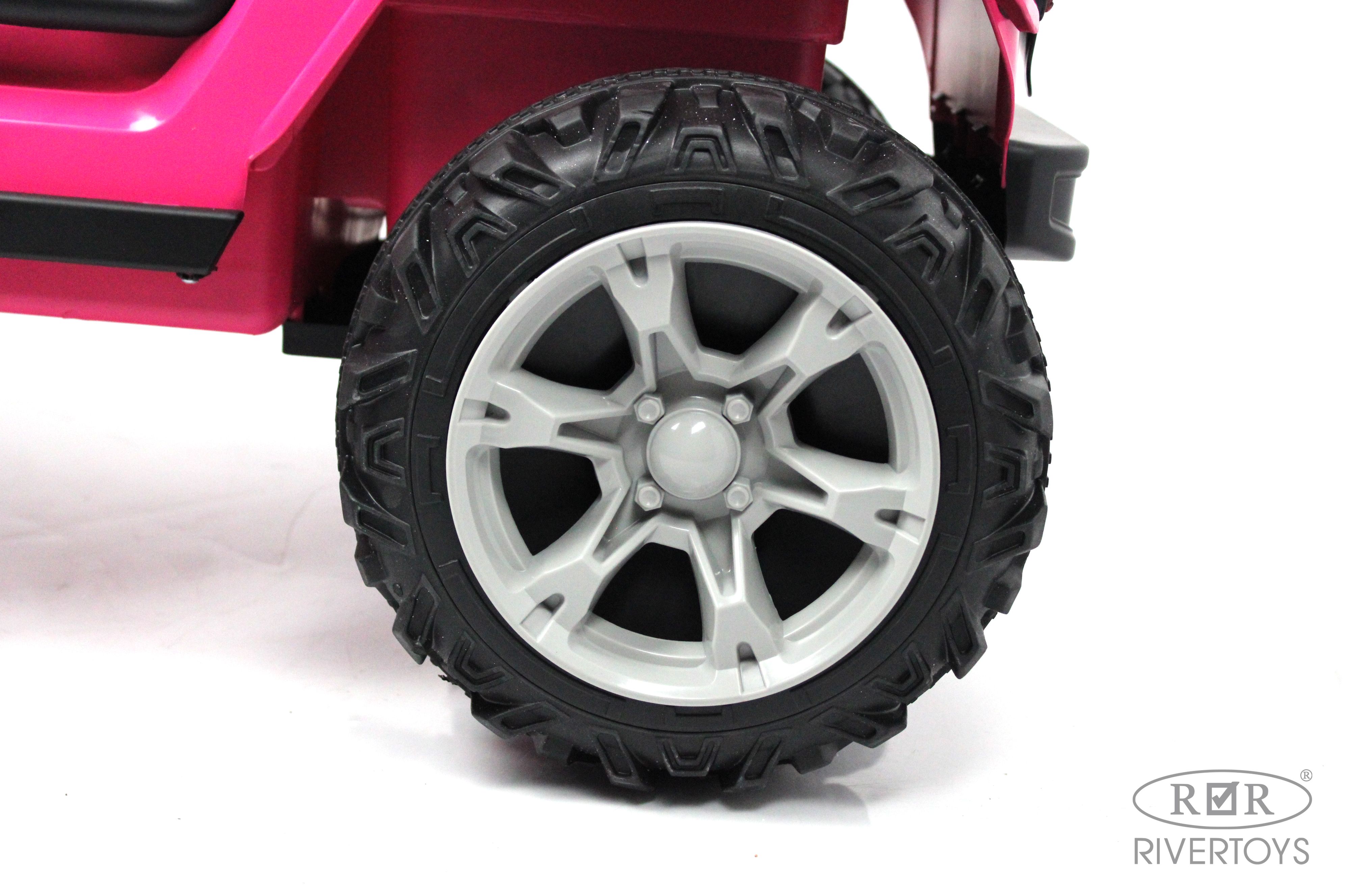 Электромобиль RIVERTOYS T222TT-4WD-PINK С пультом ДУ - фото 14