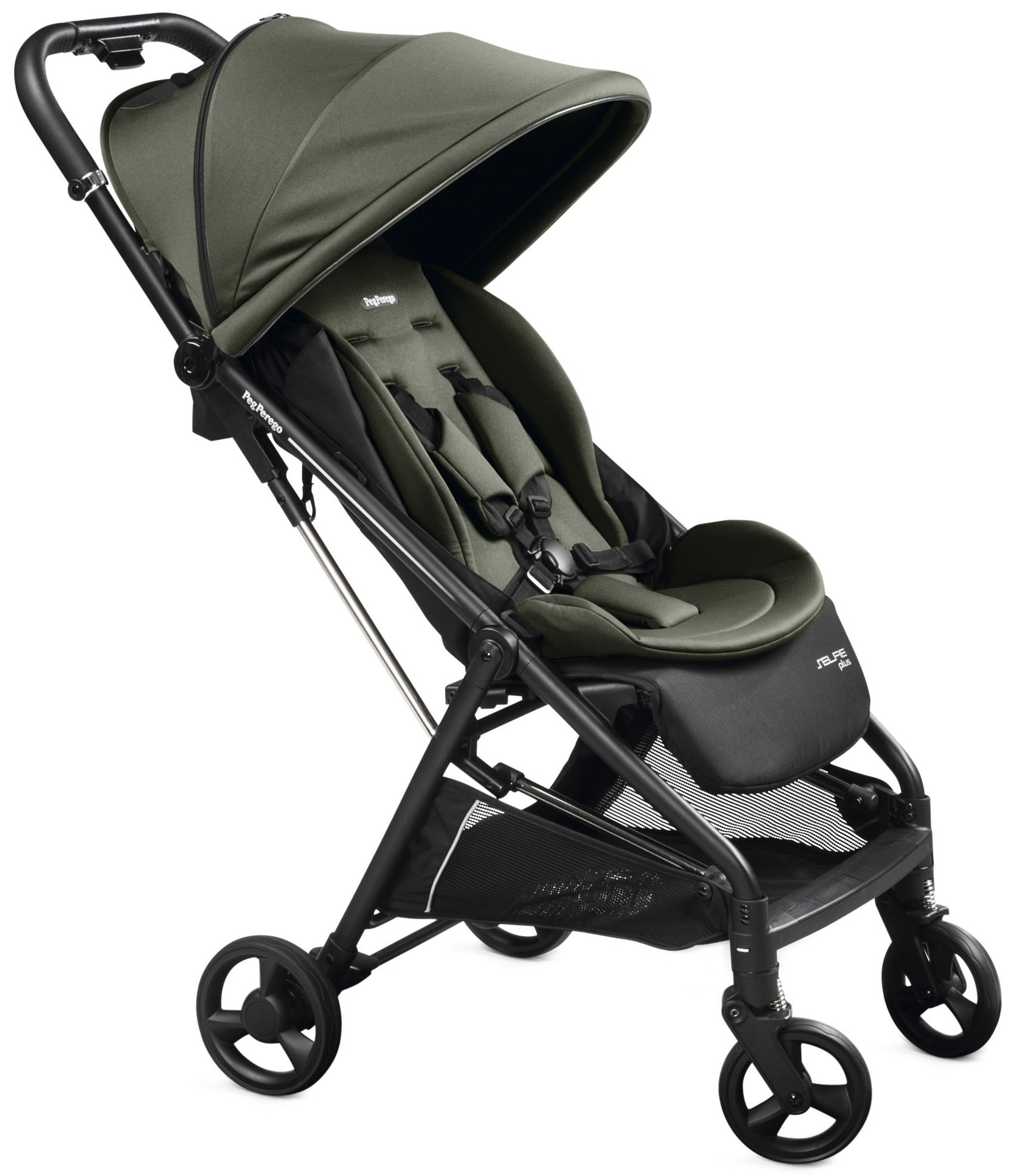 Коляска прогулочная Peg-Perego Selfie Plus зеленый - фото 17