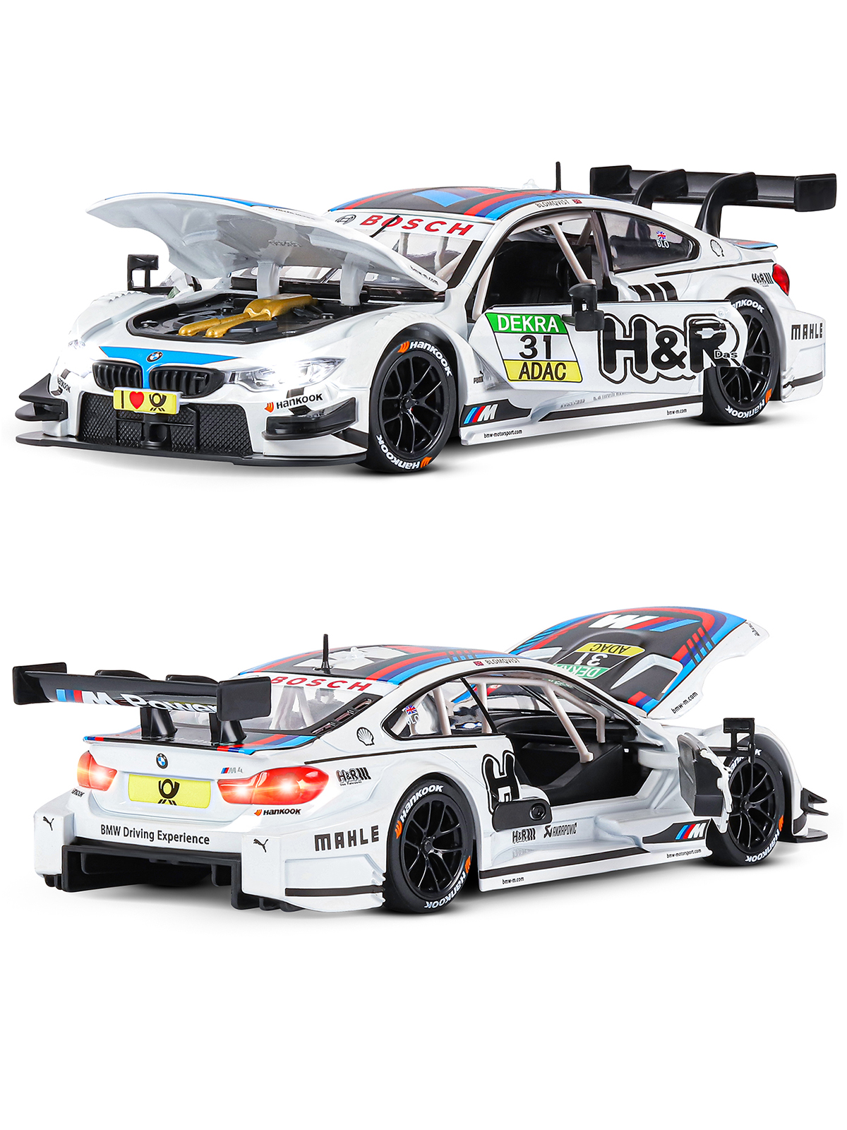 Автомобиль АВТОпанорама BMW M4 1:24 JB1200219 - фото 7