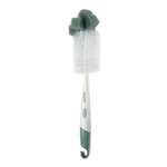 Ершик для бутылочек и сосок BabyGo 2в1 с губкой Green
