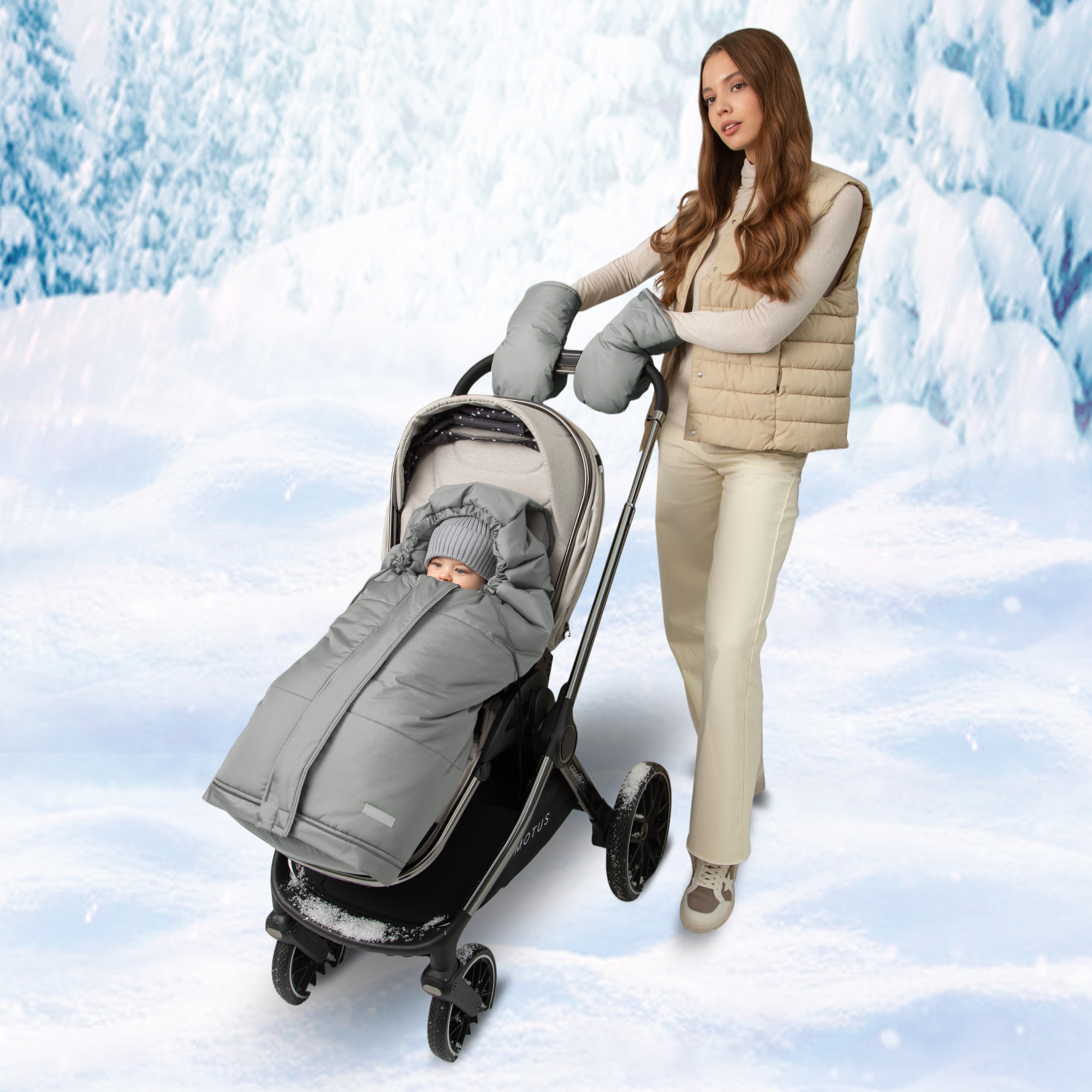 Конверт в коляску Amarobaby Frost Трансформер - фото 17