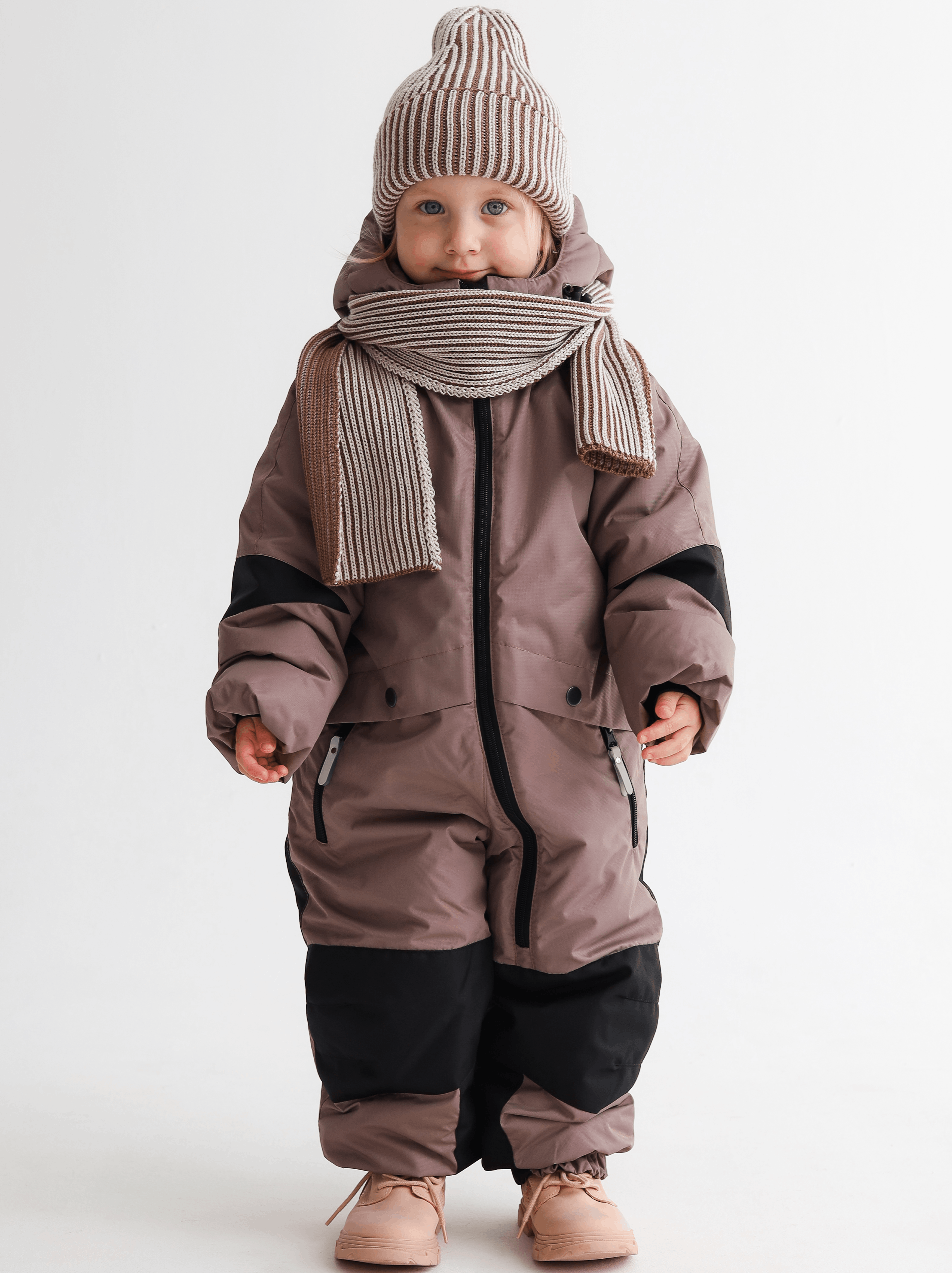 Комбинезон MINIDINO MDW1-OW006/0Комбинезон зимний Super капучино - фото 1