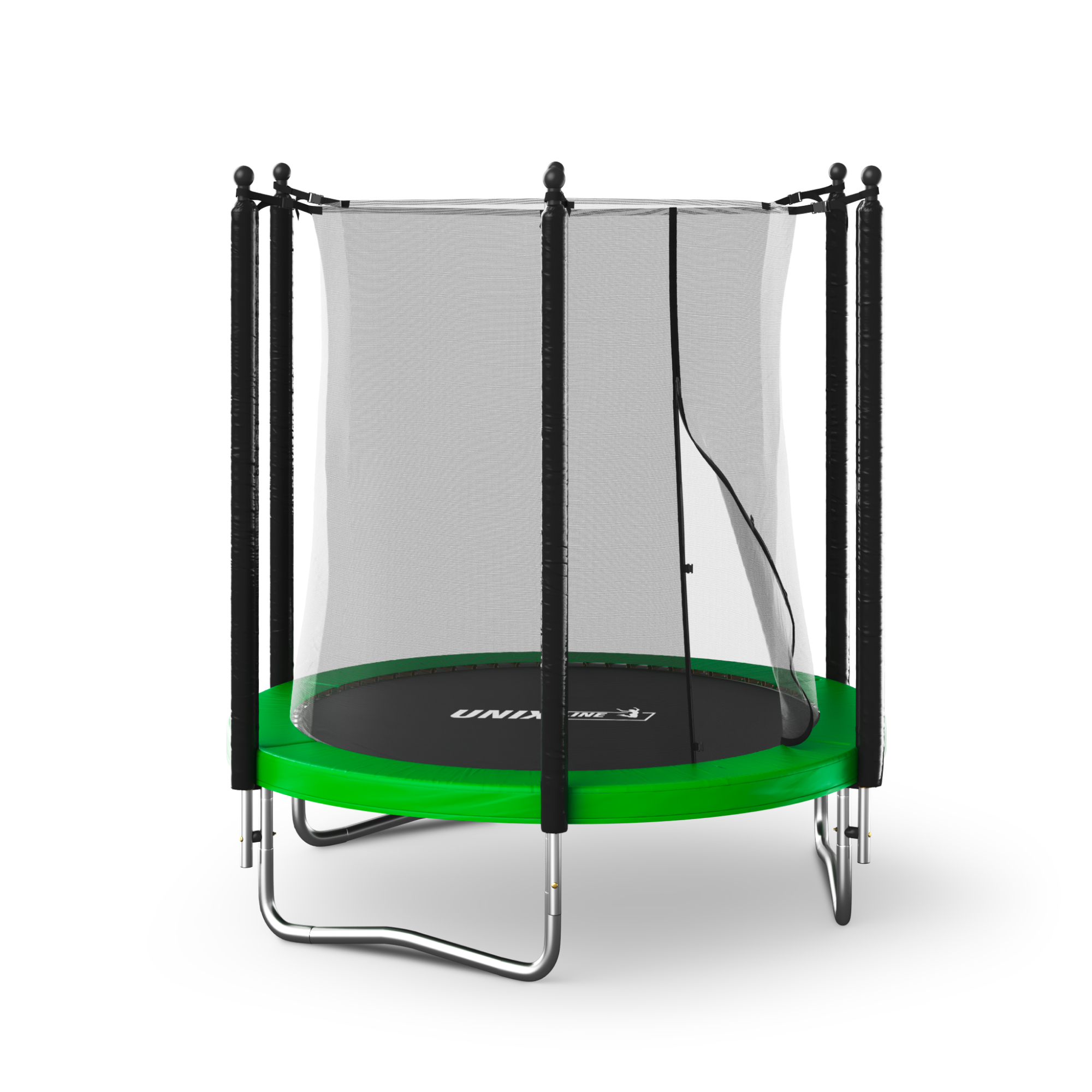 Батут каркасный Simple 6 ft UNIX line Green с внутренней защитной сеткой общий диаметр 183 см до 100 кг - фото 15