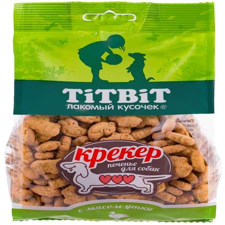 Лакомство для собак Titbit 250г крекер с мясом утки