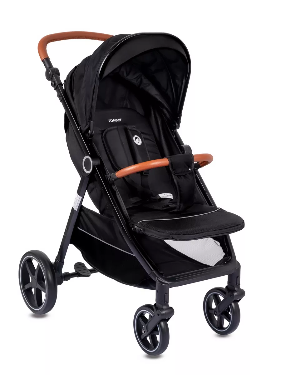 Коляска прогулочная TOMMY City черный - фото 6