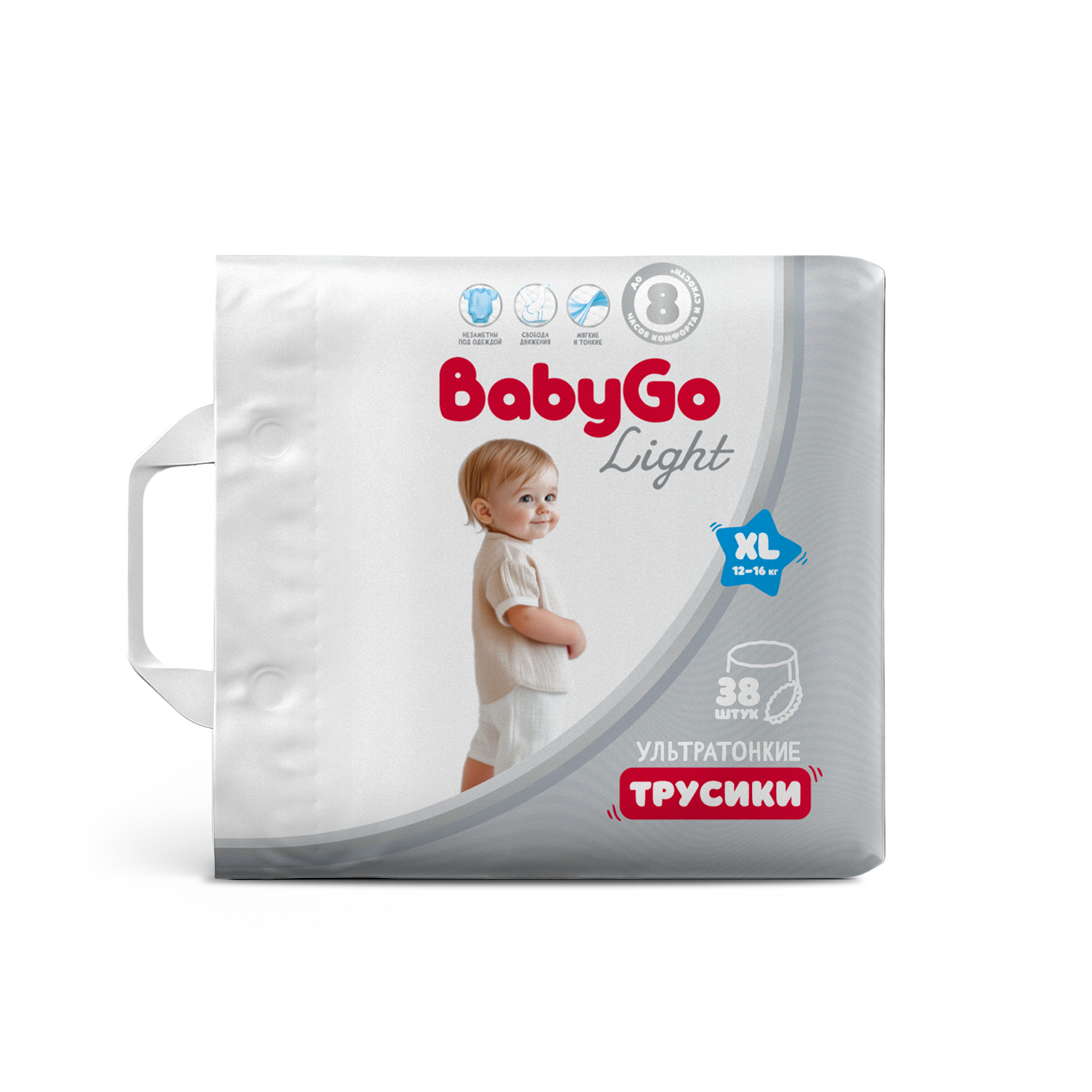 Трусики BabyGo ультратонкие 5 (12-16) 38 шт. - фото 3
