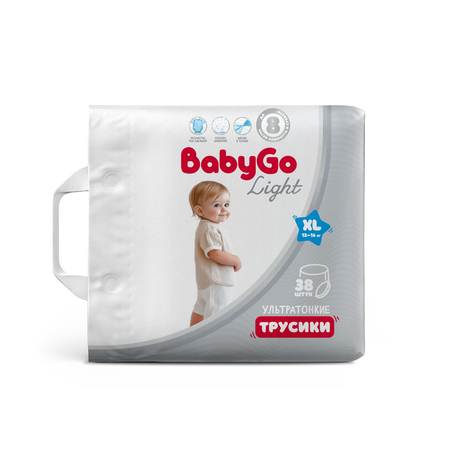 Трусики BabyGo ультратонкие 5 (12-16) 38 шт.
