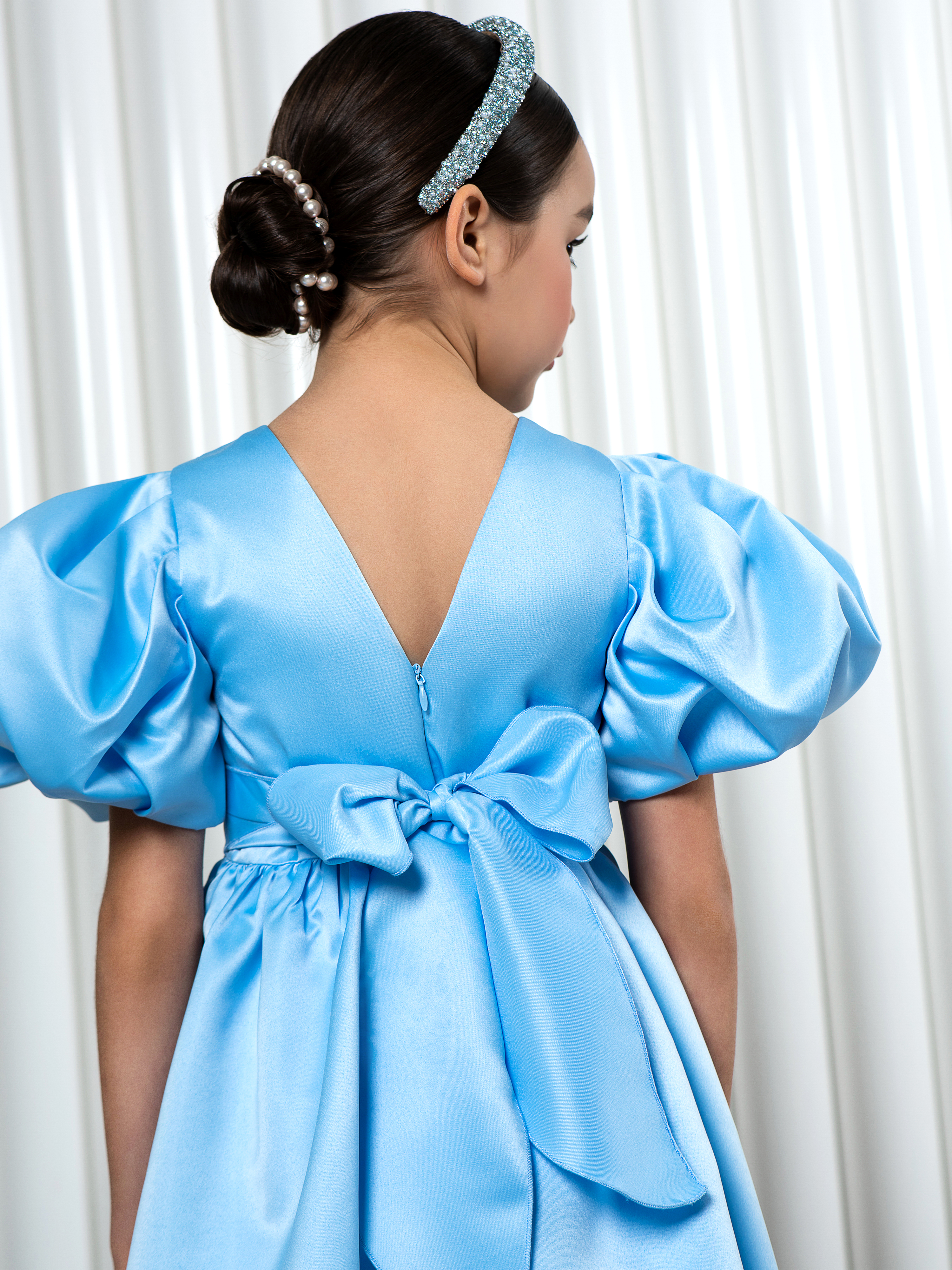 Платье LisaWeta D-143 голубой - фото 2