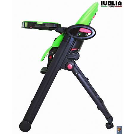 Стульчик для кормления Ivolia LOVE 02 4 колеса green трансформер