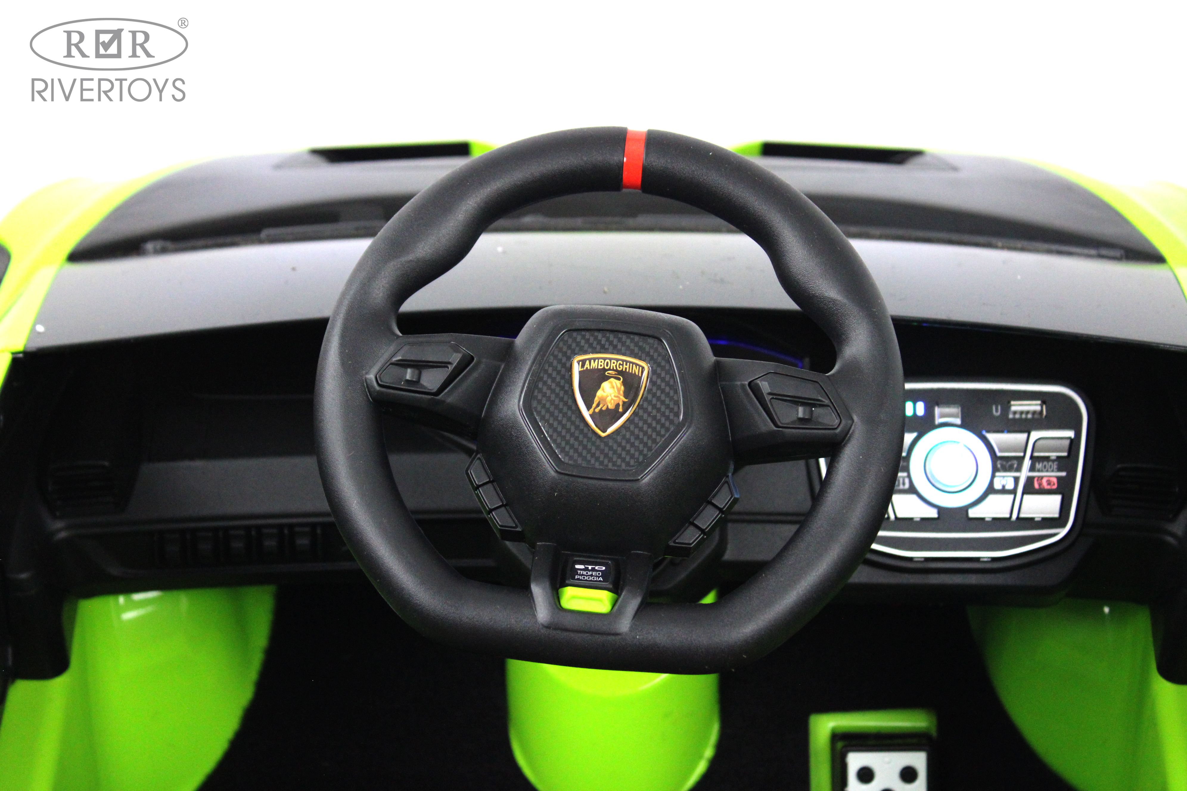 Электромобиль RIVERTOYS Lamborghini E888EE-GREEN С пультом ДУ - фото 7