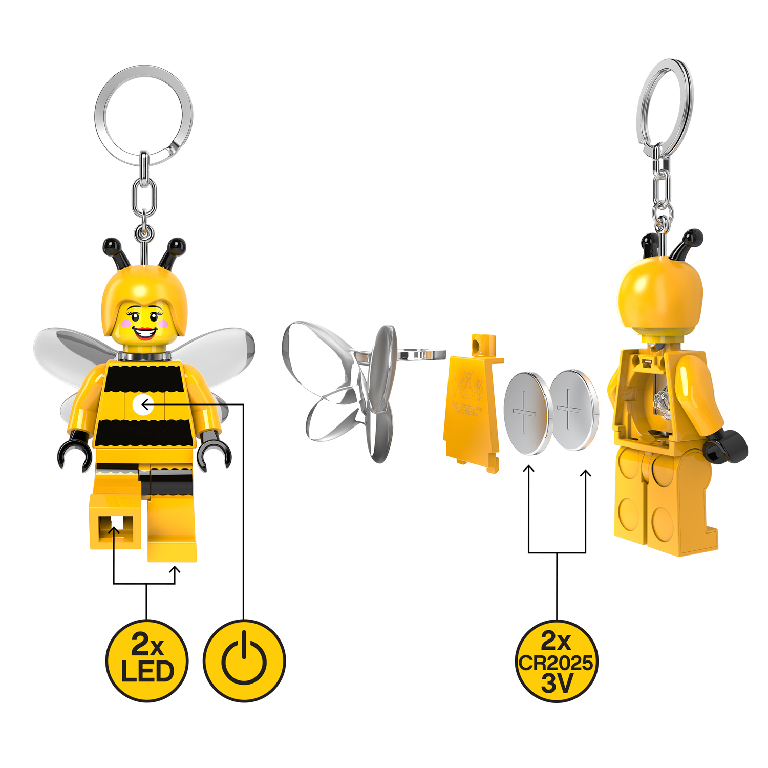 Брелок LEGO Minifigures Девочка-шмель 1 шт. - фото 3