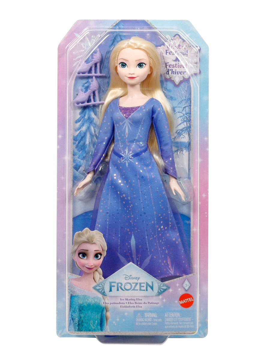 Кукла модельная Arnetta Mattel Disney Принцесса Эльза на коньках высота 29 см JBG53 - фото 4