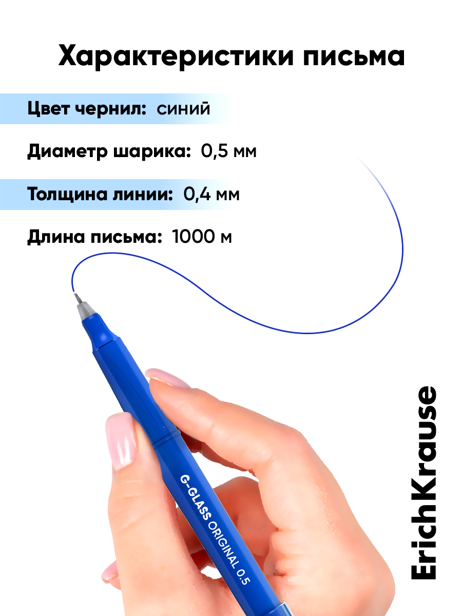 Ручка гелевая ErichKrause 12 шт. - фото 7