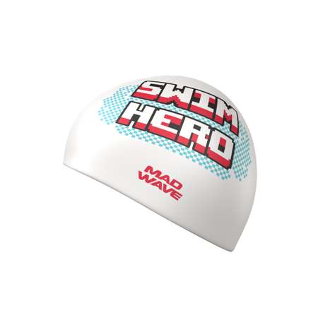 Шапочка для бассейна Mad Wave Swim hero