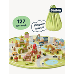 Конструктор Junion Город кубиков деревянный 127 дет.